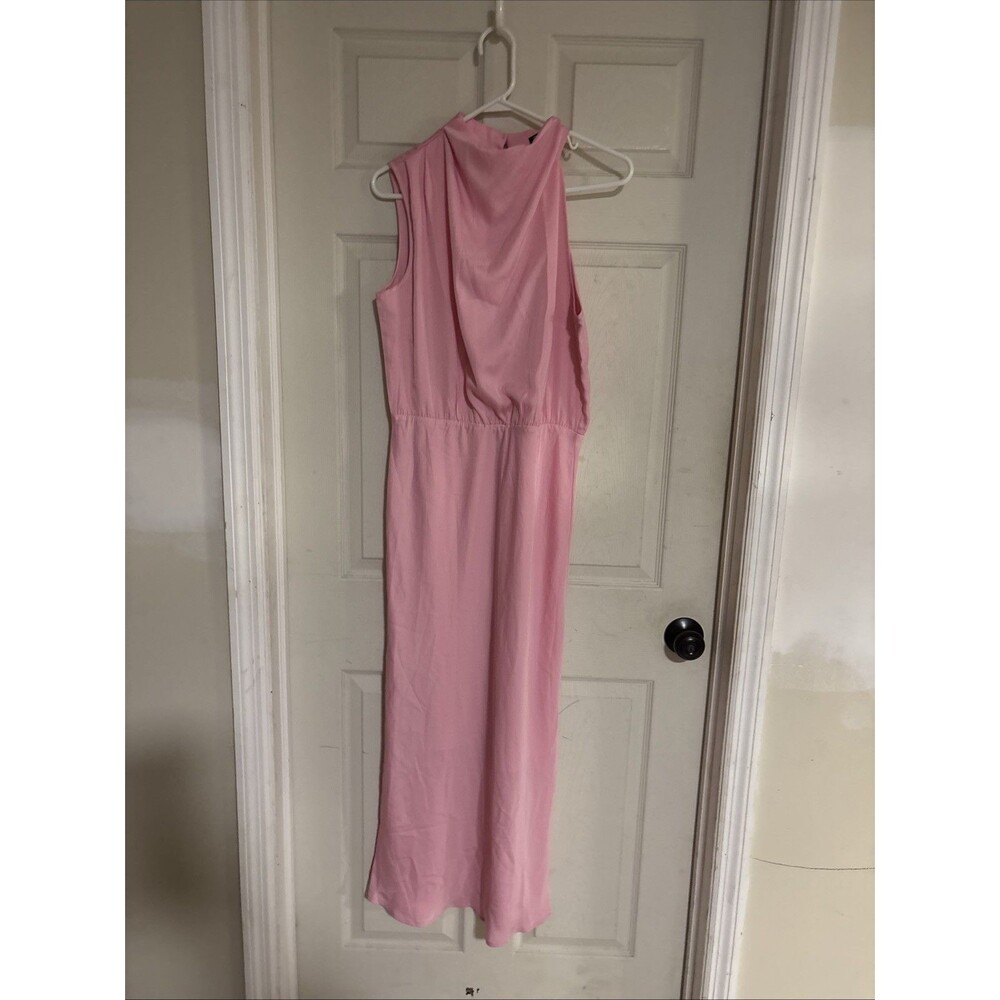 Pretty Garden Chic Size Large Pink Maxi Dress.